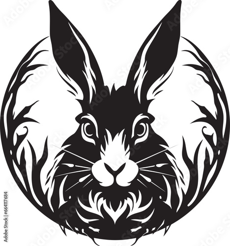 Wallpaper Mural Black Hare Vector Logo A Contemporary and Modern Logo for Your Brand Black Hare Vector Logo A Minimalist and Elegant Logo for Your Business Torontodigital.ca
