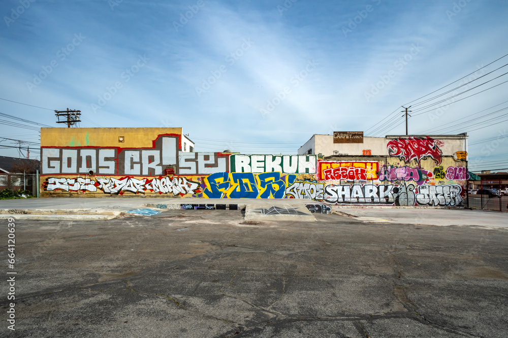 Naklejka premium Graffiti Wall in Los Angeles, CA