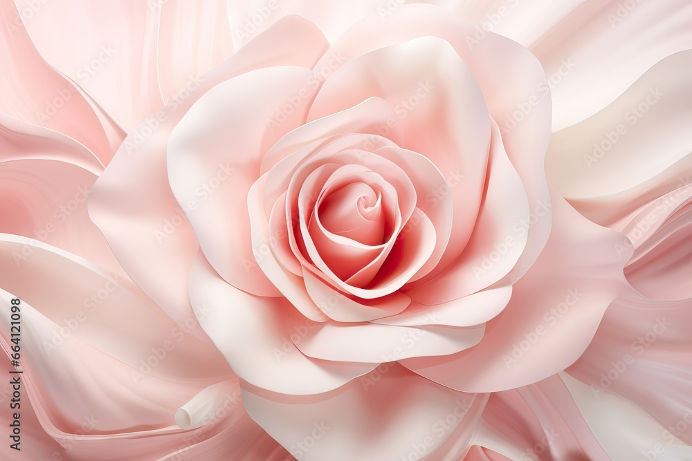 Pale pink white rose flower. Macro floral background. Wedding decoration. Backdrop for greeting card, print, banner for valentine day, mother and women day Pale pink white rose flower. Macro floral background. Wedding decoration. Backdrop for greeting card, print, banner for valentine day, mother and women day