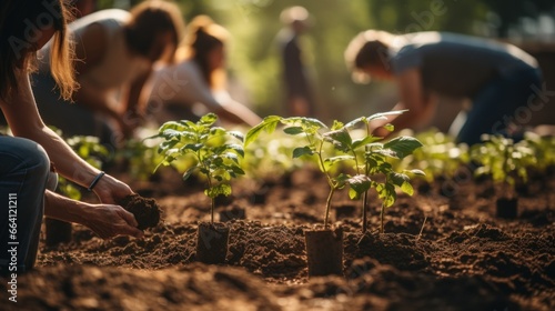 Community gardening: cultivating sustainable food and wellness together photo