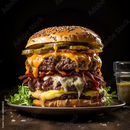 "Kreative Burger-Kreationen: Eine Vielfalt köstlicher Burger in verschiedenen Varianten und Geschmacksrichtungen."