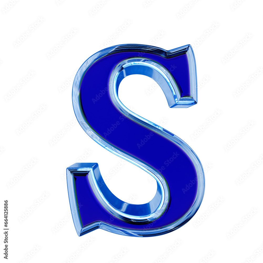 Blue symbol in a blue ice frame Blue symbol in a blue ice frame
