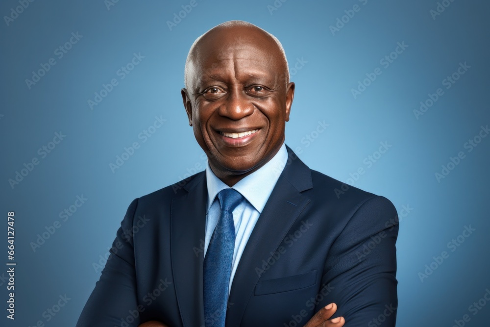 Businessman smile face portrait