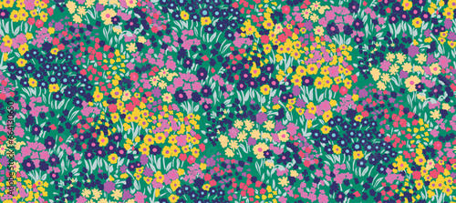 Floral liberty pattern. Small floral background for fashion, tapestries, prints. Modern floral design perfect for fashion and decoration