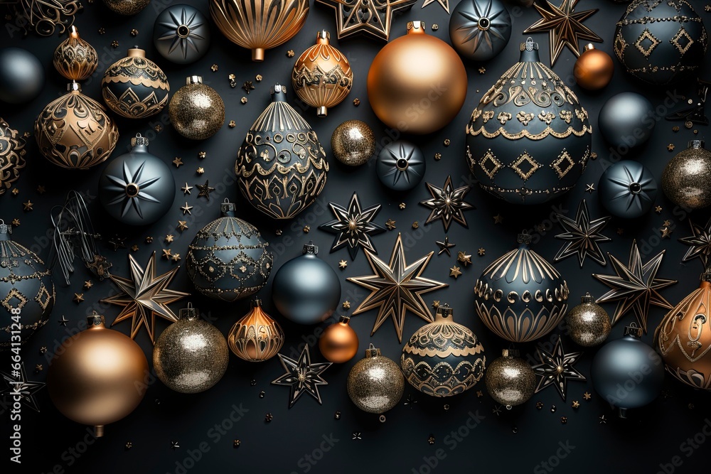 christmas composition background and copy space, generative ai christmas composition background and copy space, generative ai