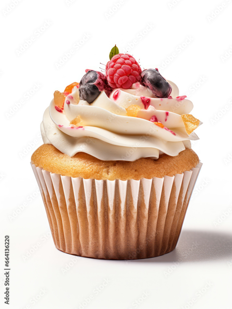 Cupcake Professional Studio Shot Isolated on Clear Background, Food Photography, Generative AI Cupcake Professional Studio Shot Isolated on Clear Background, Food Photography, Generative AI