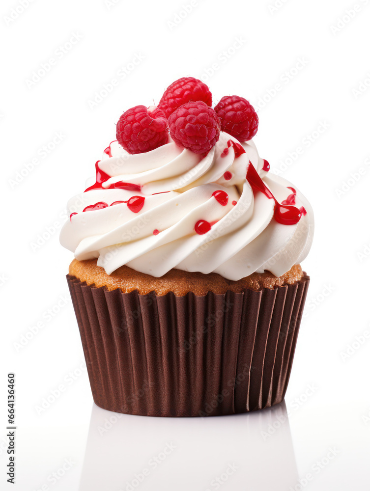 Cupcake Professional Studio Shot Isolated on Clear Background, Food Photography, Generative AI Cupcake Professional Studio Shot Isolated on Clear Background, Food Photography, Generative AI