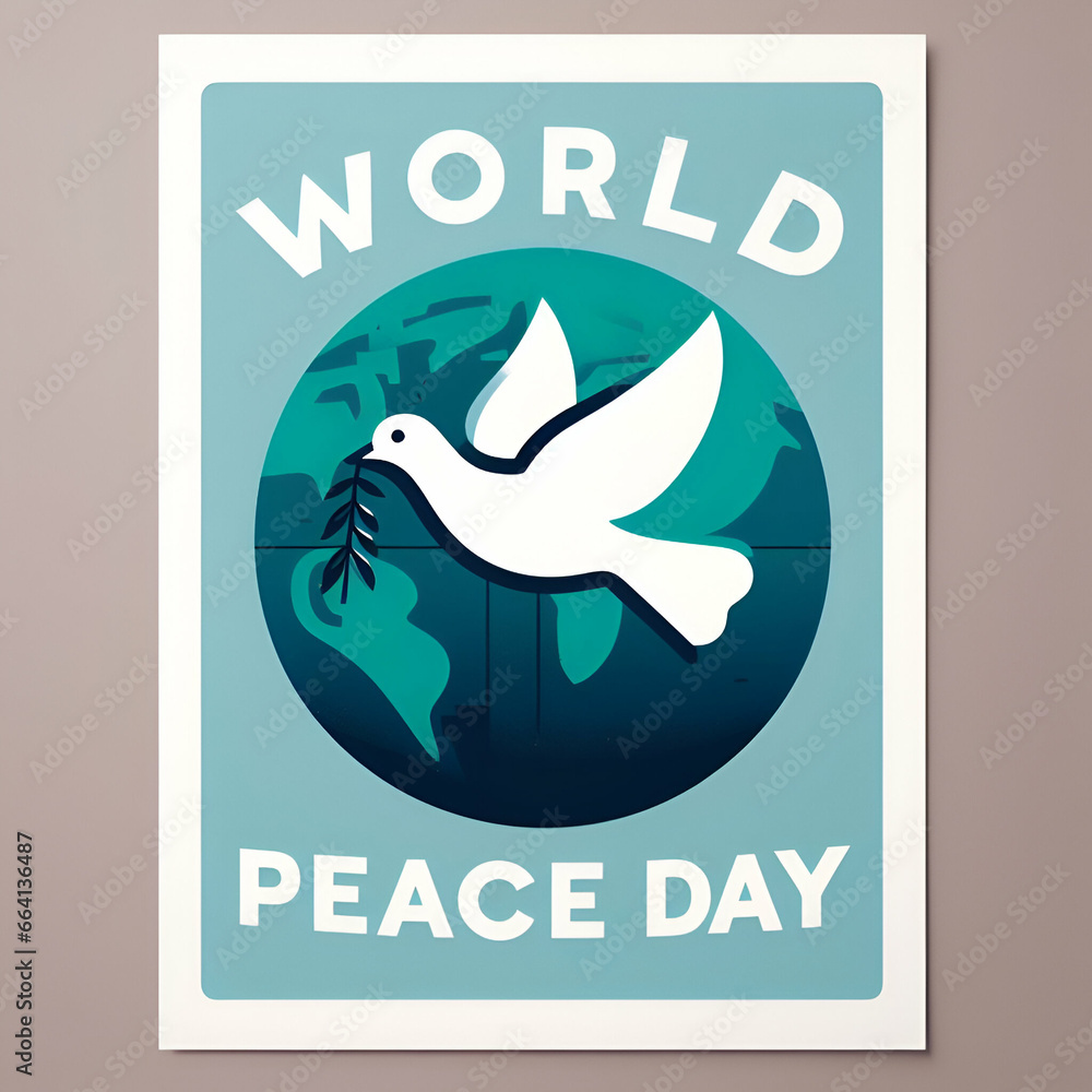 world peace day, dove bird earth, peace sign, card, stop war, generative ai world peace day, dove bird earth, peace sign, card, stop war, generative ai
