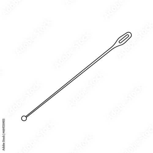 Tableau sur toile Hand drawn Kids drawing Cartoon Vector illustration ballpoint bodkin Isolated on