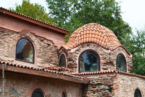 A small cupola of the medieval Byzantine church Hagia Sophia in Iznik (ancient city of Nicaea), Turkey. It is a mosque today. photo