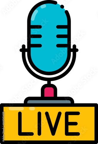 Live podcast icon