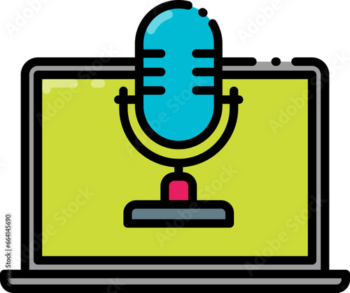 Podcast video icon