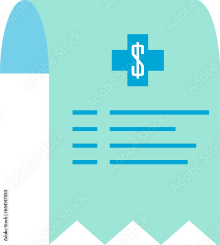 Medical bill icon
