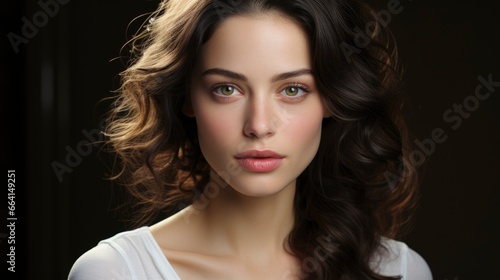 Wallpaper Mural Beautiful Health Woman Face With Clean Purity Skin, Background Image ,Desktop Wallpaper Backgrounds, Hd Torontodigital.ca