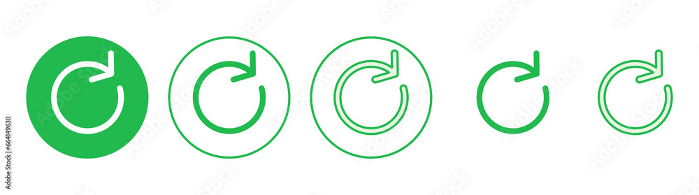 Refresh icon set. Reload icon vector. Update icon. Refresh icon set. Reload icon vector. Update icon.
