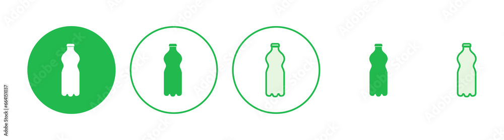 Bottle icon set. bottle vector icon Bottle icon set. bottle vector icon