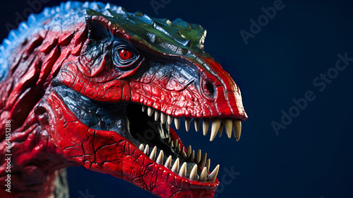 Tyrannosaurus T-rex  plastic toy  dinosaur. Resin plastic toy figurine.