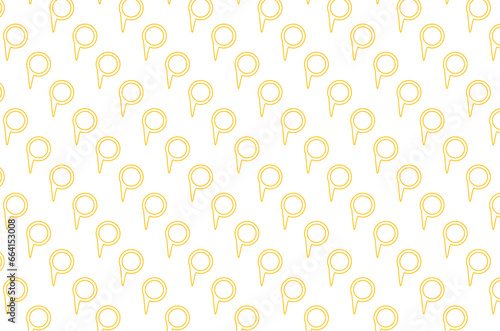 Digital png illustration of yellow pattern of destination pins on transparent background