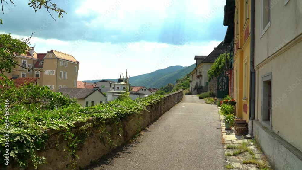 Lovely Spitz an der Donau market town on a Sunny Day Lovely Spitz an der Donau market town on a Sunny Day