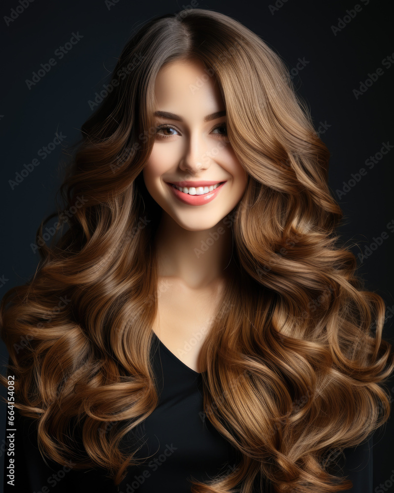 Hair Model - Black Background Hair Model - Black Background