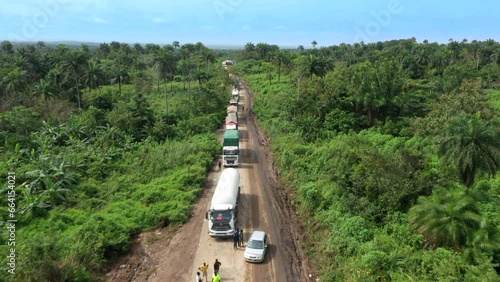 Truck accident in Ikole local government area of Ekiti State, Southwest Nigeria photo