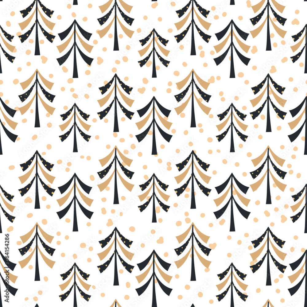 Festive Christmas Seamless Pattern Illustration Festive Christmas Seamless Pattern Illustration