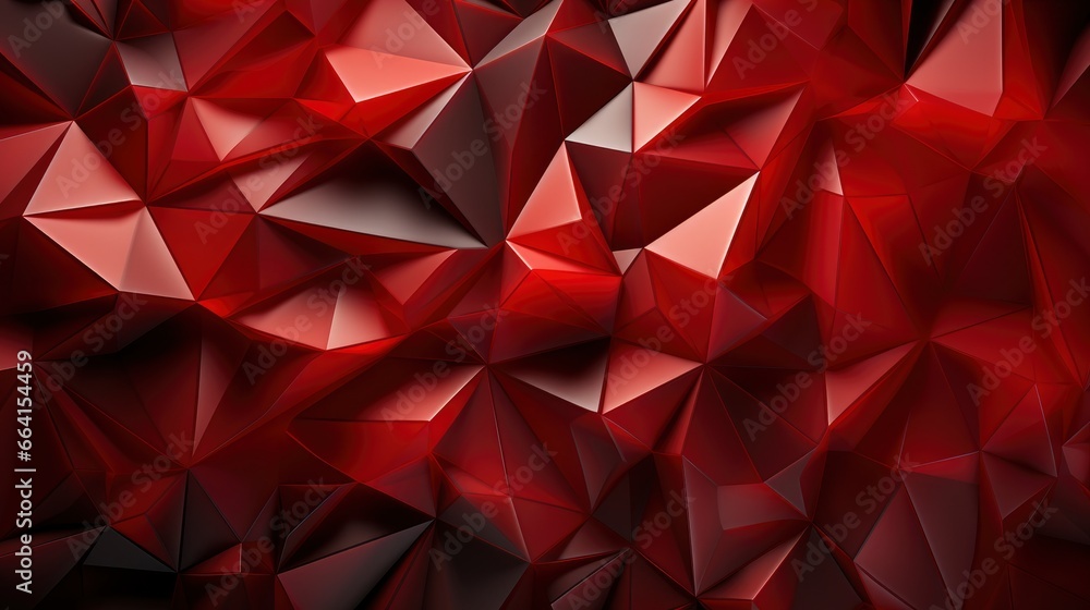 Obraz premium Red Background With Polygonal Style , Background Image ,Desktop Wallpaper Backgrounds, Hd