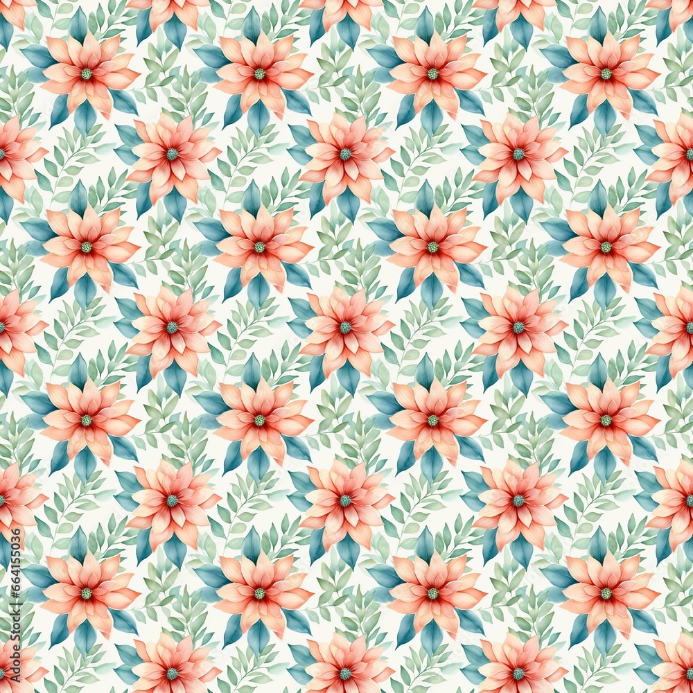 Festive Christmas Seamless Pattern Illustration Festive Christmas Seamless Pattern Illustration