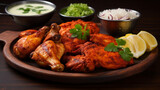 Indian spicy food includes non vegetarian Tandoori, generative ai