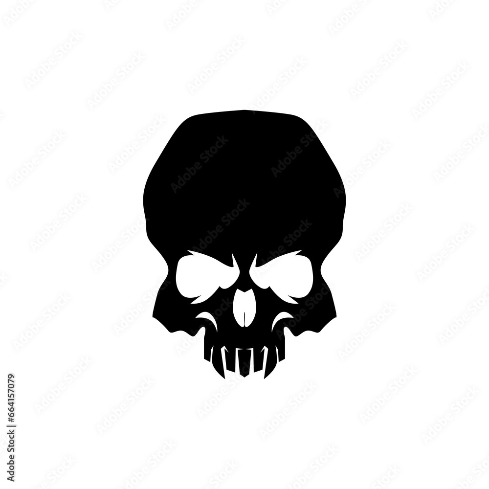 Fototapeta premium Skull icon, halloween element.