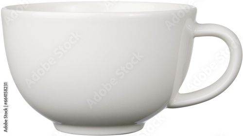 white cup isolated on white background