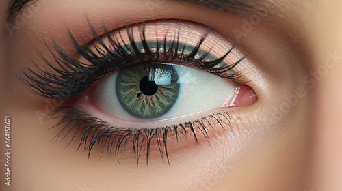 Close up shot of a women eyes.