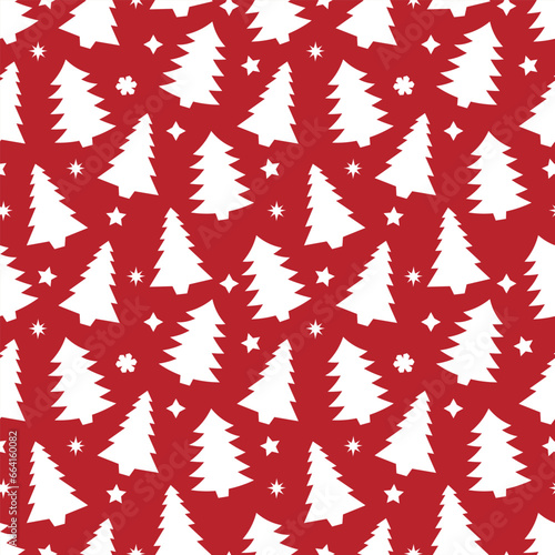 Festive Christmas Seamless Pattern Illustration