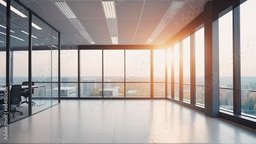 blurred building interior