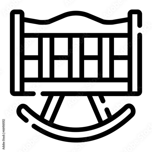 cradle Line Icon