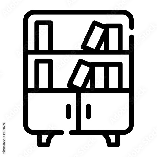 bookshelf Line Icon