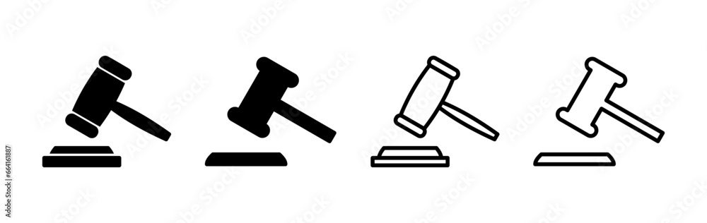 Gavel icon vector. judge gavel icon. auction hammer Gavel icon vector. judge gavel icon. auction hammer