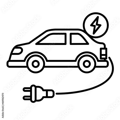 Electric Car Icon