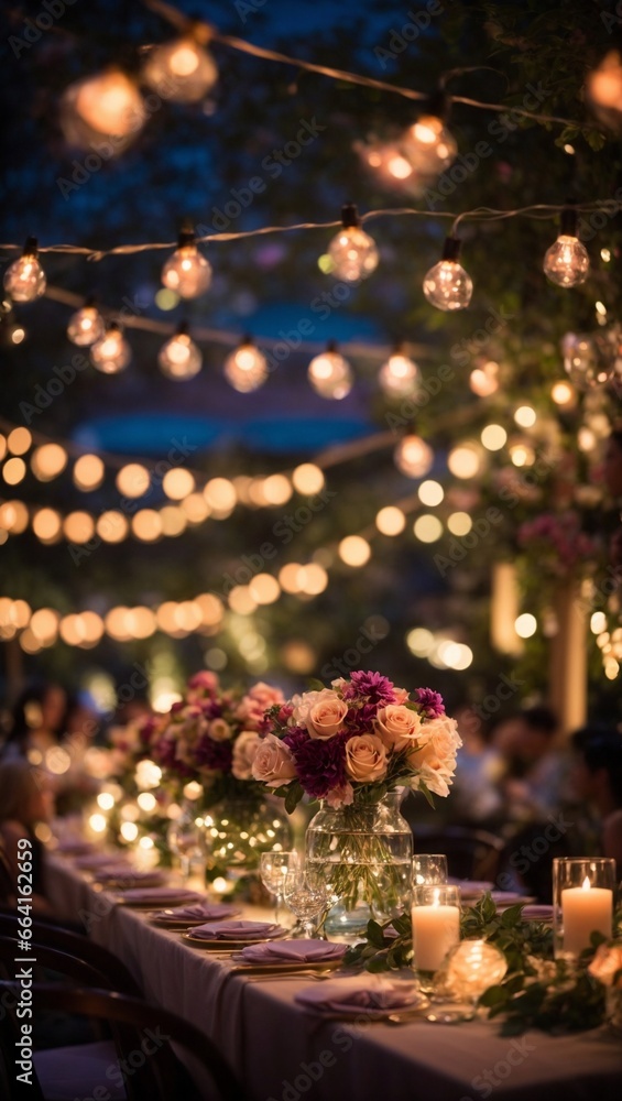 
Elegant Nighttime Festive Table