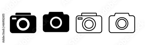 Camera Icon in trendy flat style isolated. Camera symbol web site design