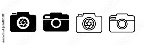Camera Icon in trendy flat style isolated. Camera symbol web site design