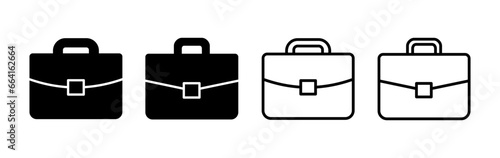 Briefcase icon vector. Portfolio vector icon. suitcase icon