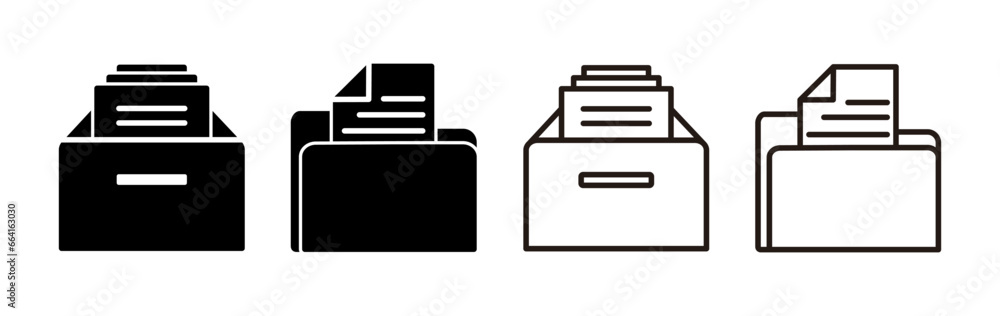 Archive icon vector. archive storage icon vector. folders icon. - obrazy, fototapety, plakaty 