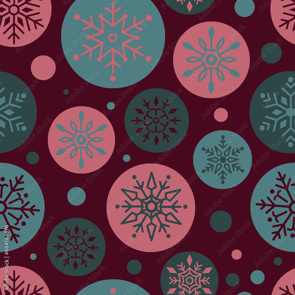 Festive Christmas Seamless Pattern Illustration Festive Christmas Seamless Pattern Illustration