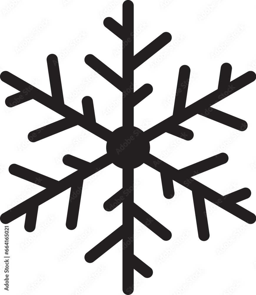 Christmas snowflake icon vector. Christmas snowflake icon vector.