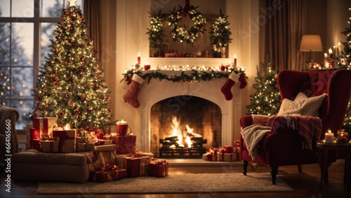 Cozy Christmas Living Room photo
