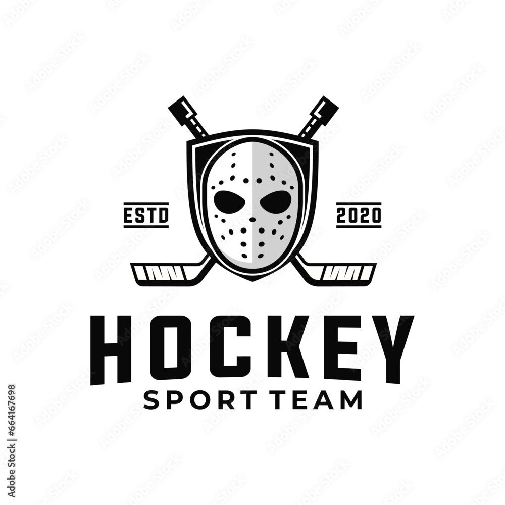 hockey sport vector graphic template. ice sport tournament in badge emblem style illustration. hockey sport vector graphic template. ice sport tournament in badge emblem style illustration.