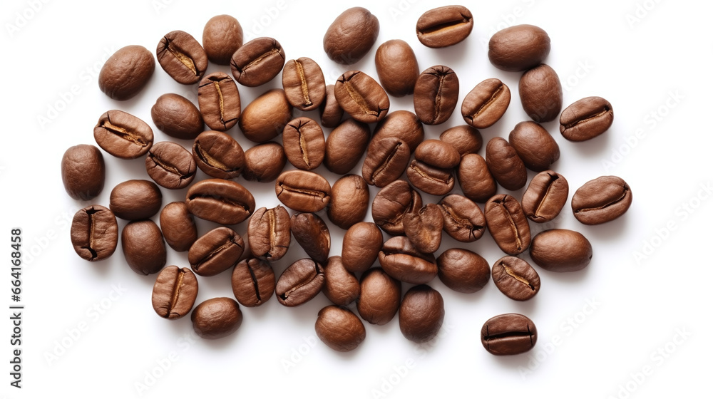 Coffee beans isolated on white background. Coffee beans isolated on white background.
