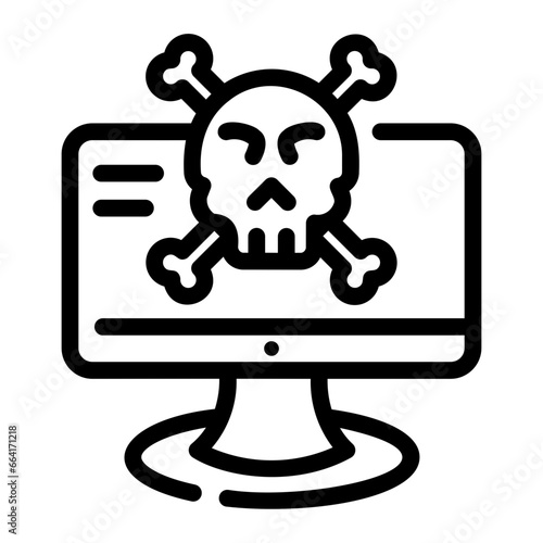 malware Line Icon