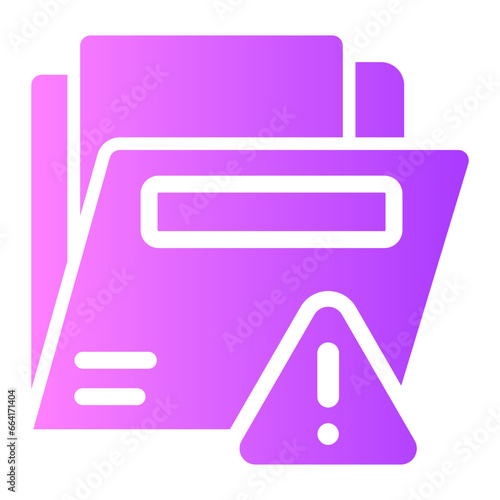 data loss Line Gradient Icon